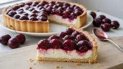 Ein Dessert zum Frühstück und zum Tee: eine weiche Crostata mit Ricotta, die nicht zerfällt